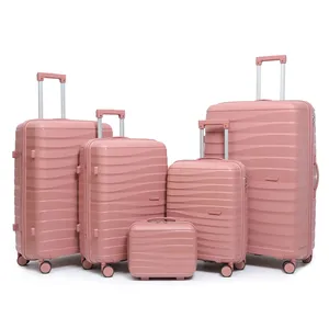 Best Quality Large Size Luxury Travel Trolley Suitcase Wheels Modern Polypropylene PP Luggage Bag Globally Exported Wholesale