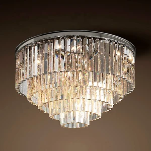 Crystal Chandelier Ceiling Light Modern Round Chandeliers Led Dining Luster Pendant Lamp Luxury Crystal Light