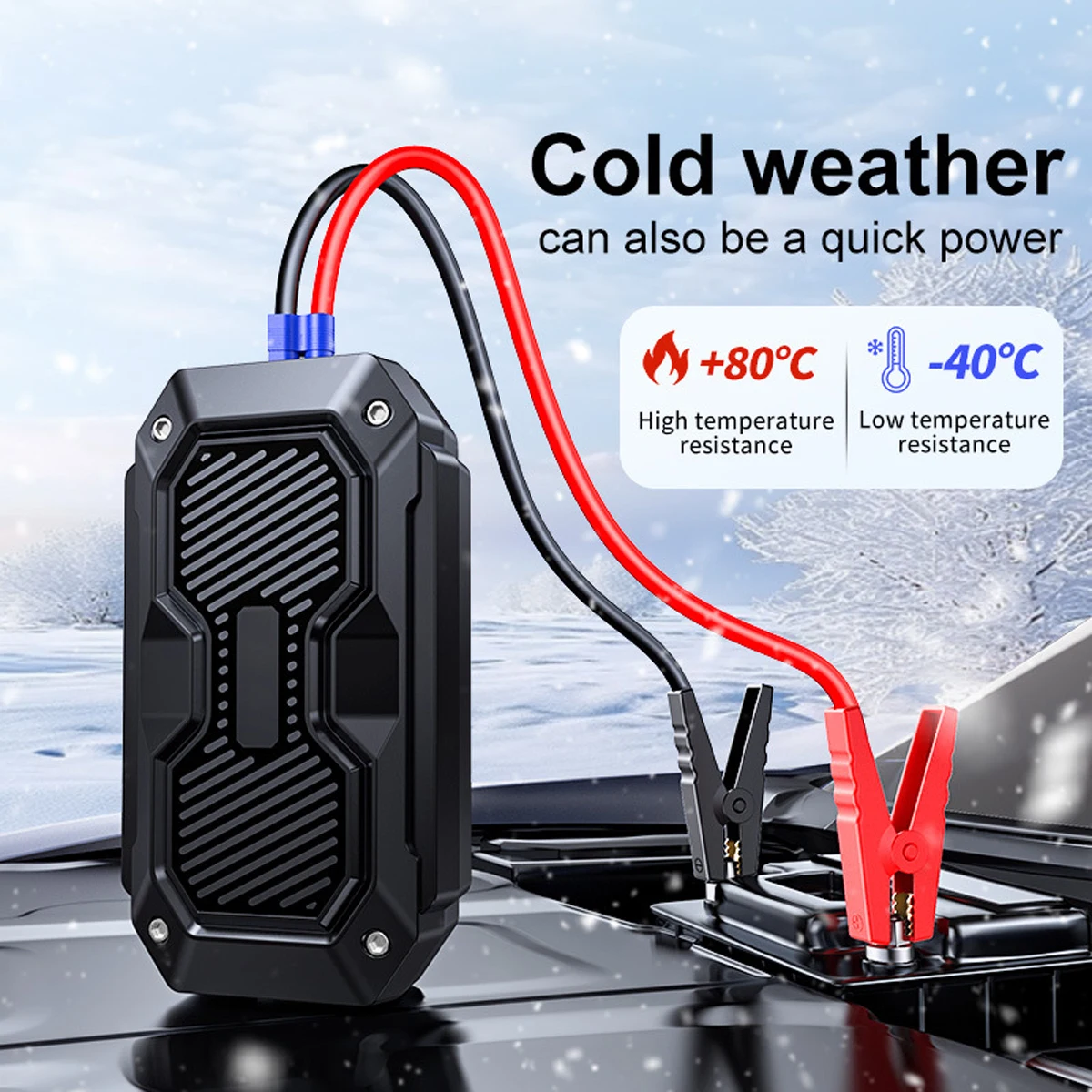 ODM/OEM 1000A Portable Emergency Car Motorcycle Jump Starter Power Bank LED Light Digital Screen Power Booster Station - view 6