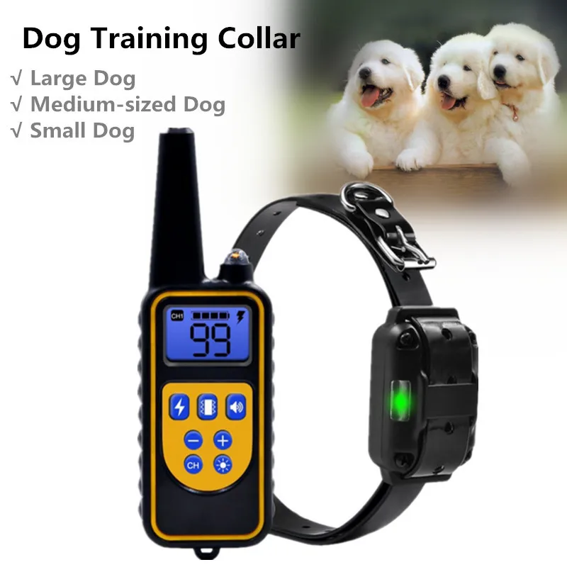 800m Electric Pet Dog Training Collar Waterproof And Antibarking