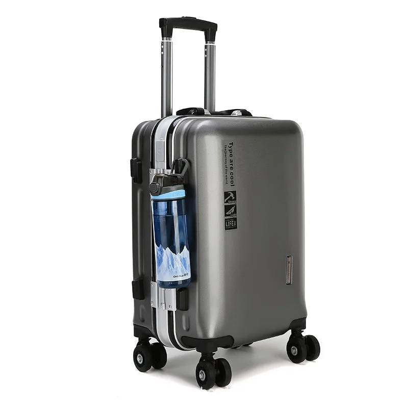 Wholesale Unisex Zipperless PC Luggage Aluminium Travel Hand - Main Image