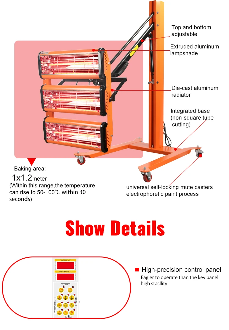Infrared paint lamp F3S Mega