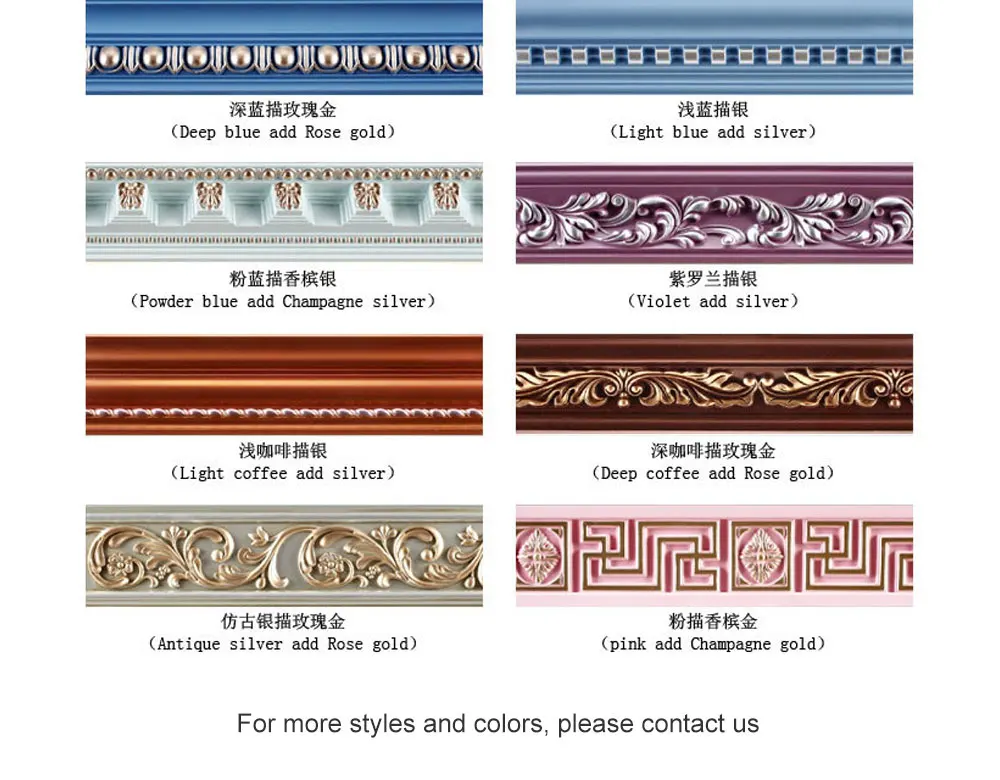Modern Interior Decorative Cornice Line - Lightweight PU