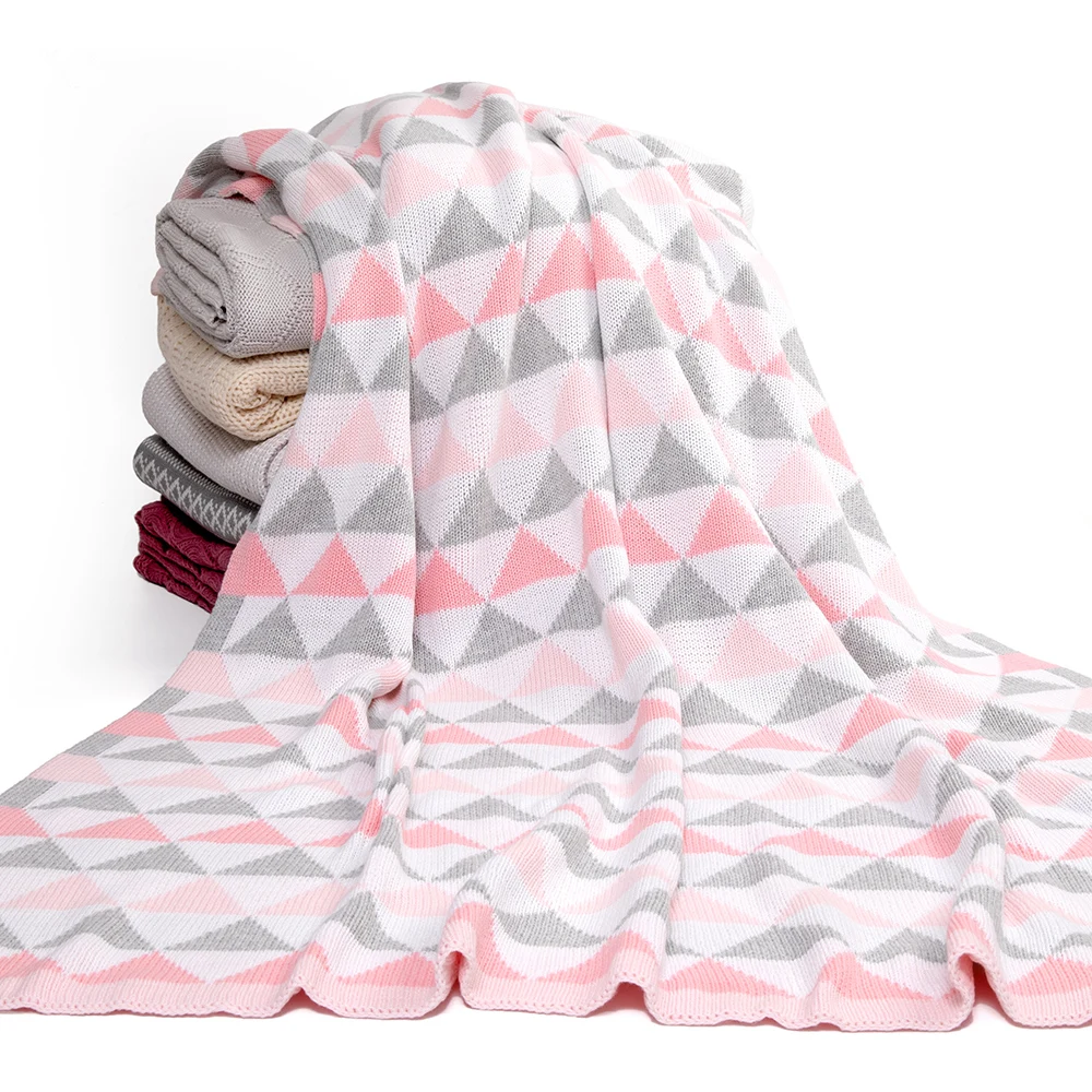 Neutral, Soft Lightweight Micro Fleece Blanket with Double Layer, Dotted Backing, Breathable Receiving Blanket details