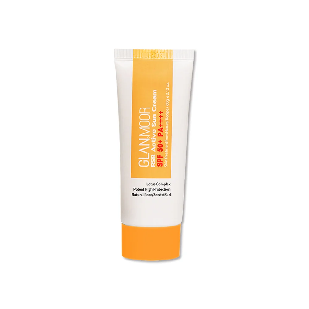 Made in South Korea Uv Protection Moisture Glanmoor RSB Suncream Hydration Whitening Wrinkle Improvement Lotus Sun Cream