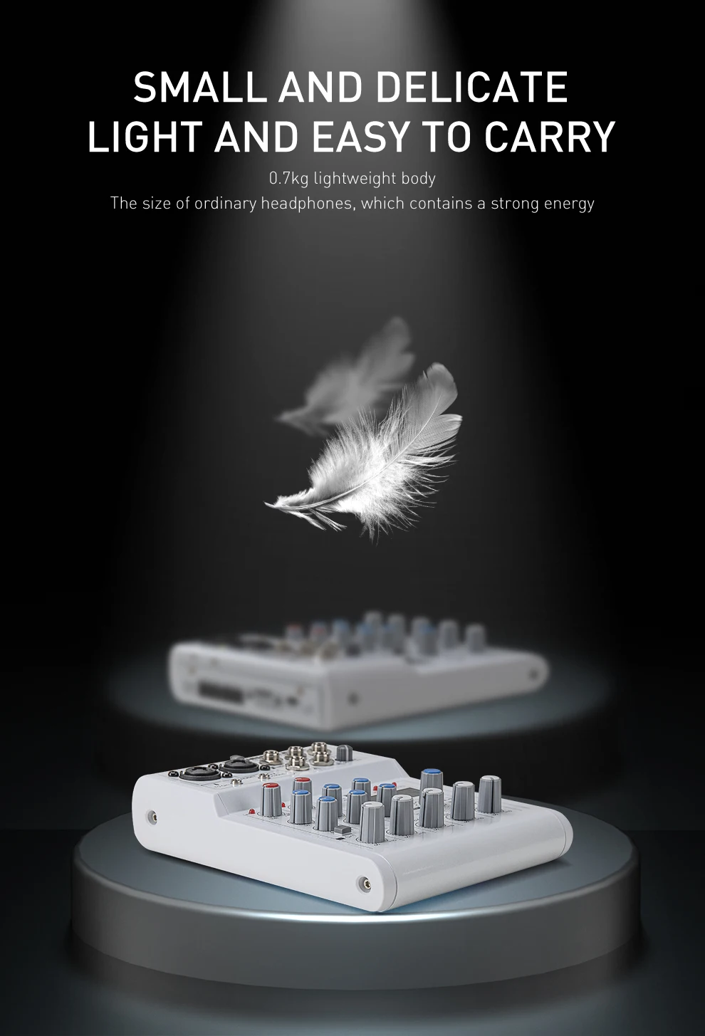 4channel Portable Professional Mini Music Sound Audio Dj Mixer With Bt