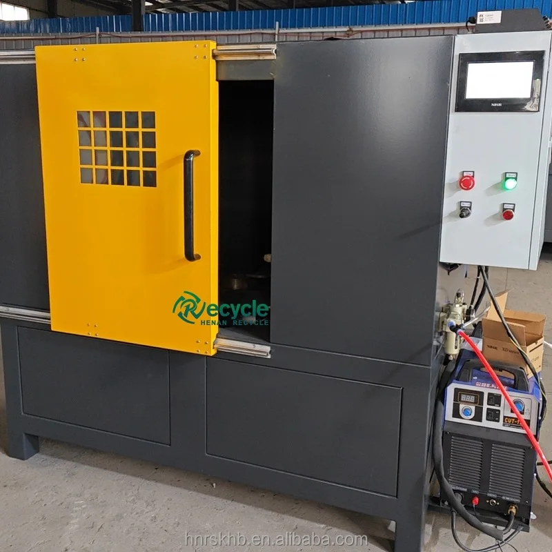 Scrap Fridge Compressor Shell Plasma Cutting Recycling Machine for Refrigerator Aircondition Washer Automatic