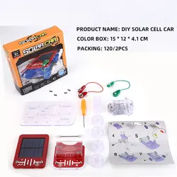 Лидер продаж на Amazon пластиковая обучающая игрушка гоночный автомобиль головоломка игрушечный солнечной