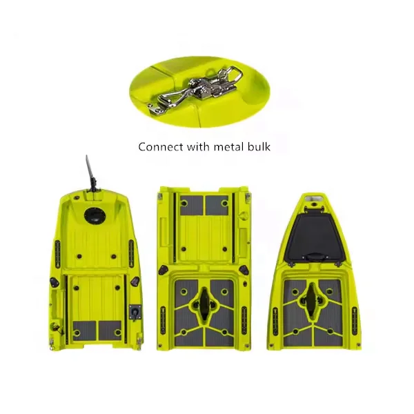 New  2 or 3  Pieces Modular Detachable Kayak Plastic HDPE/LDPE   4.5m  Kick up and Propeller Foot Pedal Motor Kayak for Choosing