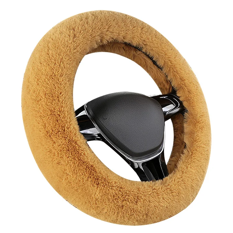 
WF-6288 Hot Sale Fur Leather Steering Wheel Cover 
