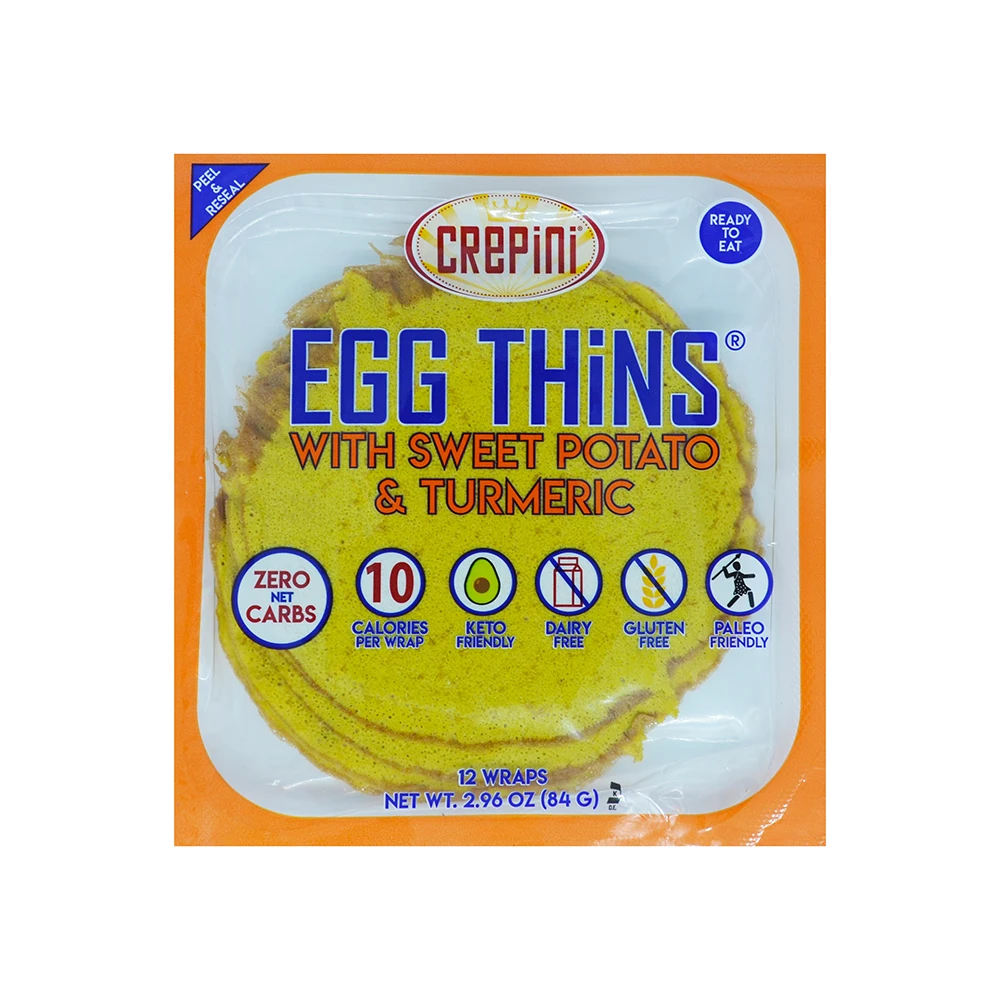 Crepini Egg Thins with Sweet Potato & Turmeric