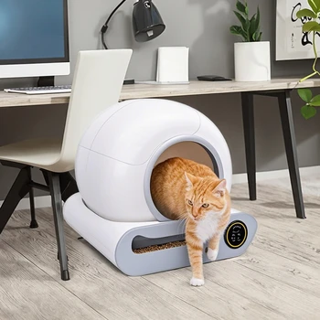 Quality Assurance APP WiFi Controlled Smart Self-Cleaning Cat Litter Box Automatic Odor Removal Quality Plastic PP 10kg Weight