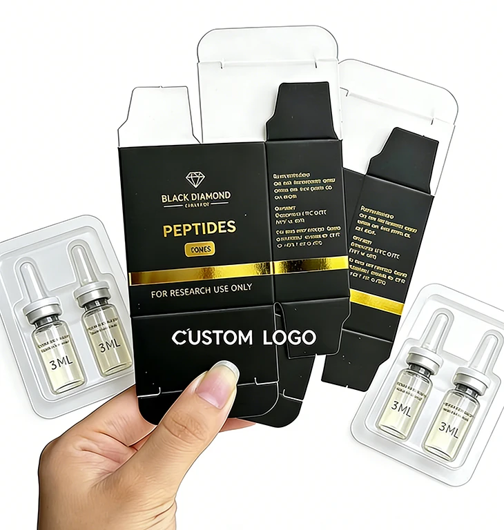 ghk cu 20mg Factory Price Custom Peptides Box Ghk-cu Lyophilized Powder Box Hologram Label 3ml Vial 10mg 30mg 3ml Pepd Vial Package DOG Urolithin A improves muscle BPC-157 Therapy Program:BPC Capsules Therapy