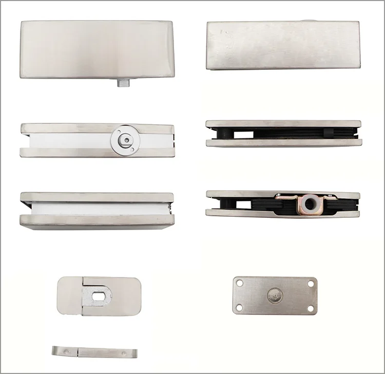 Heavy Duty Nodigging Temper Glass Door Concealed Hydraulic Floor Hinge