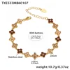 Bracciale Txe533 con zirconi color champagne, lunghezza 16,5 + 5 cm.