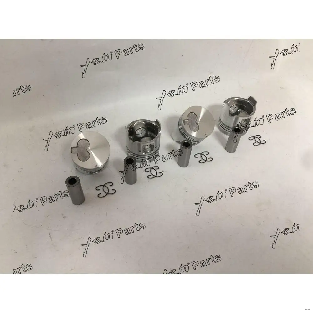 Piston Kit With Pin CIR-CLIP Fit for Isuzu 4FA1 Industrial Engine Parts