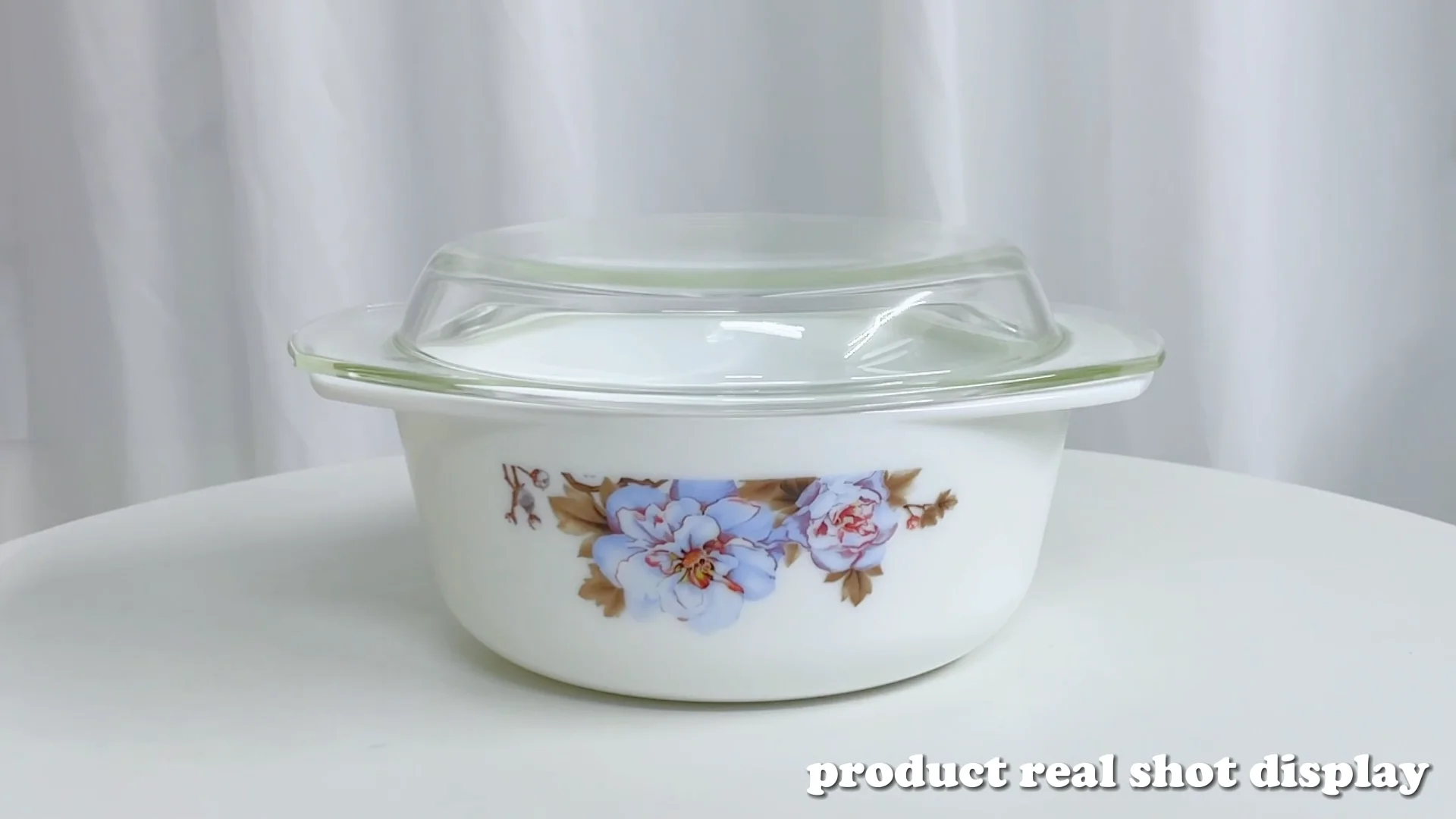 New Hot Sale 3 Piece Opal Casserole Set Heat Resistant Clear Cover