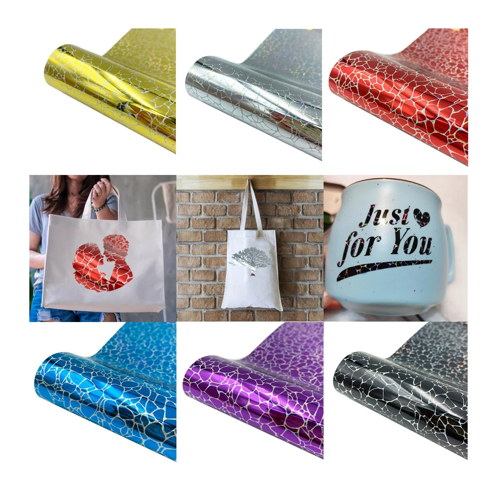 Pvc 12" X 12" Permanent Holographic Adhesive Vinyl Roll