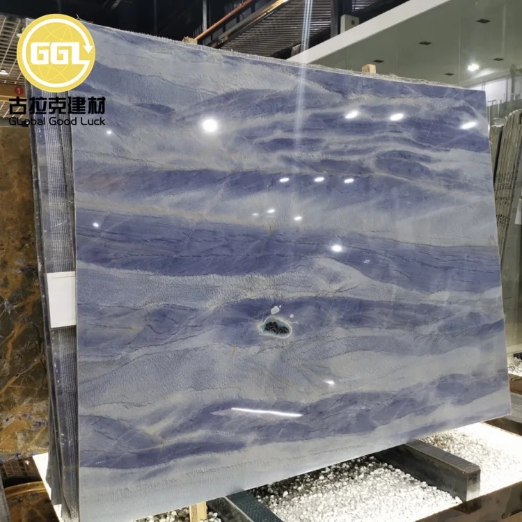 Royal blue marble, exotic blue marble onyx big slab