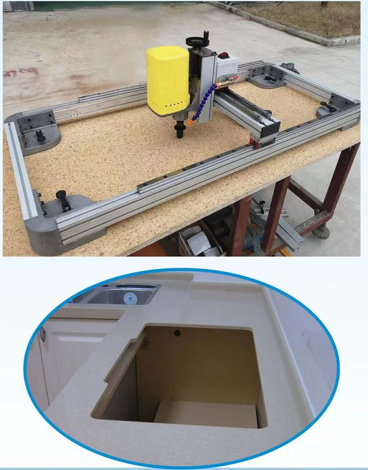 Портативный сверлильный станок для раковины, 220 В, ручная автоматическая машина для резки гранита, мрамора