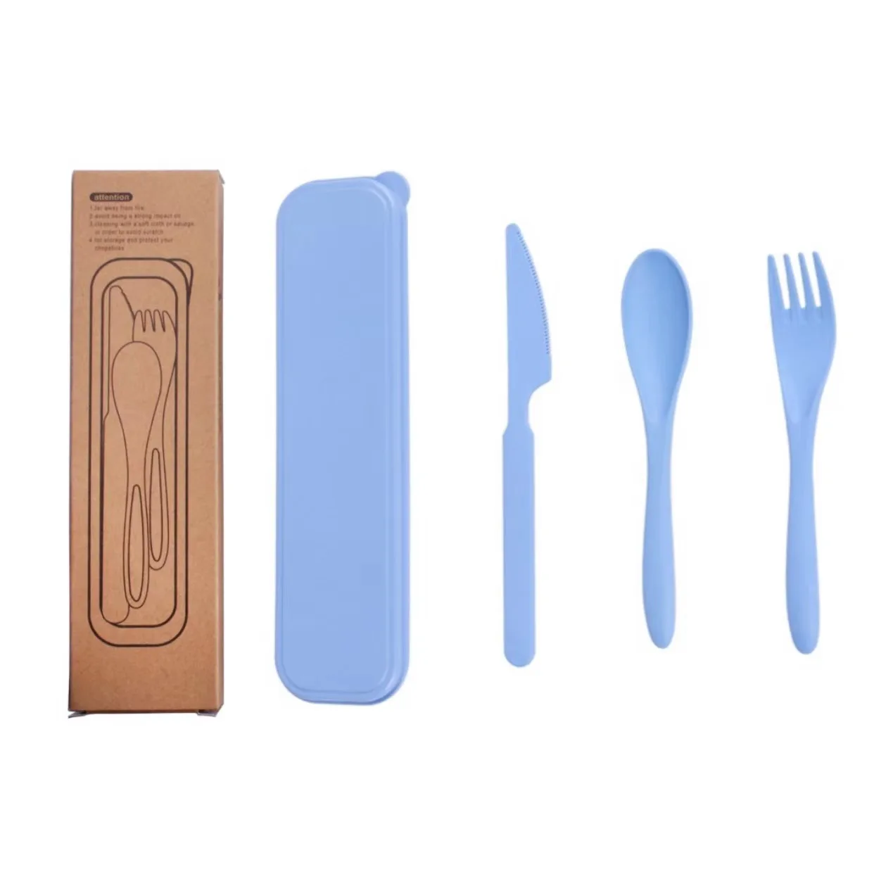 Eco Friendly Nontoxin Bpa Free Portable Cutlery For Kids Adult Travel