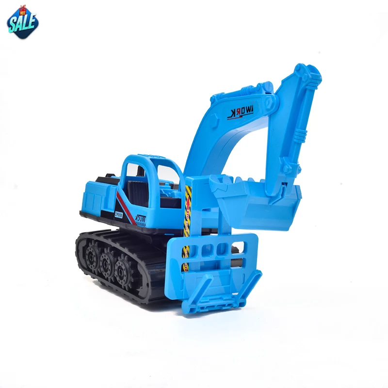 blue backhoe toy