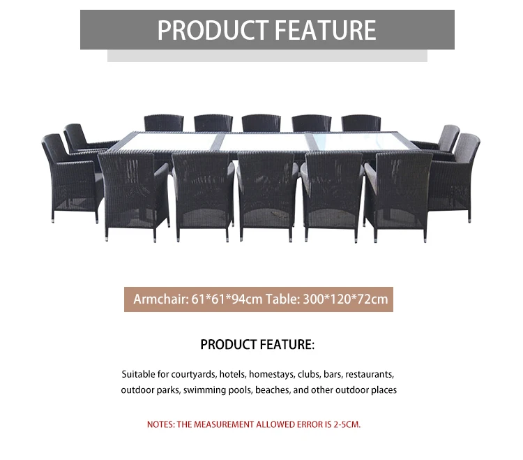 Outside 10 Seater Waterproof Patio Lounge Rattan Wicker Furniture Outdoor Garden Dining Set