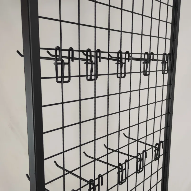 Bocheng Wall Mounted Display Grid Explained Black Wire Grid Display