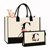 Black letter flower c