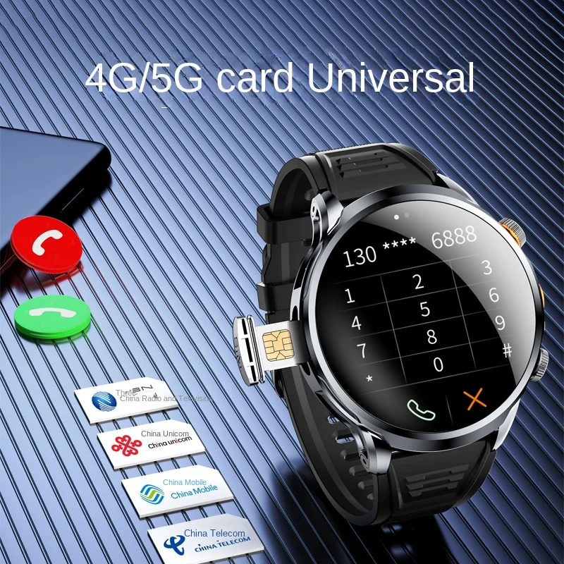 2024 H18 Men's Sports Smart Watch 4G Camera Display 3+32GB Storage  Waterproof NFC Video Call 1100mAH Battery Android OS