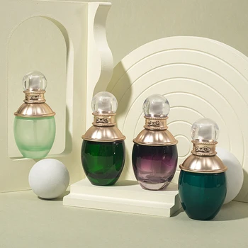 Customized color luxury cosmetics bottles with dispensers and pumps, round high-quality cosmetics without gas cylinders