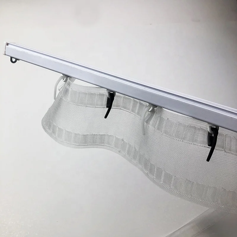 Wave Ripple Fold Curtain Accessories Runner Acrylic Clear Curtain