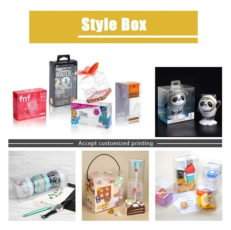 Clear Gable Boxes With Handle Large Clear Gift Boxes For Favors Candy ...