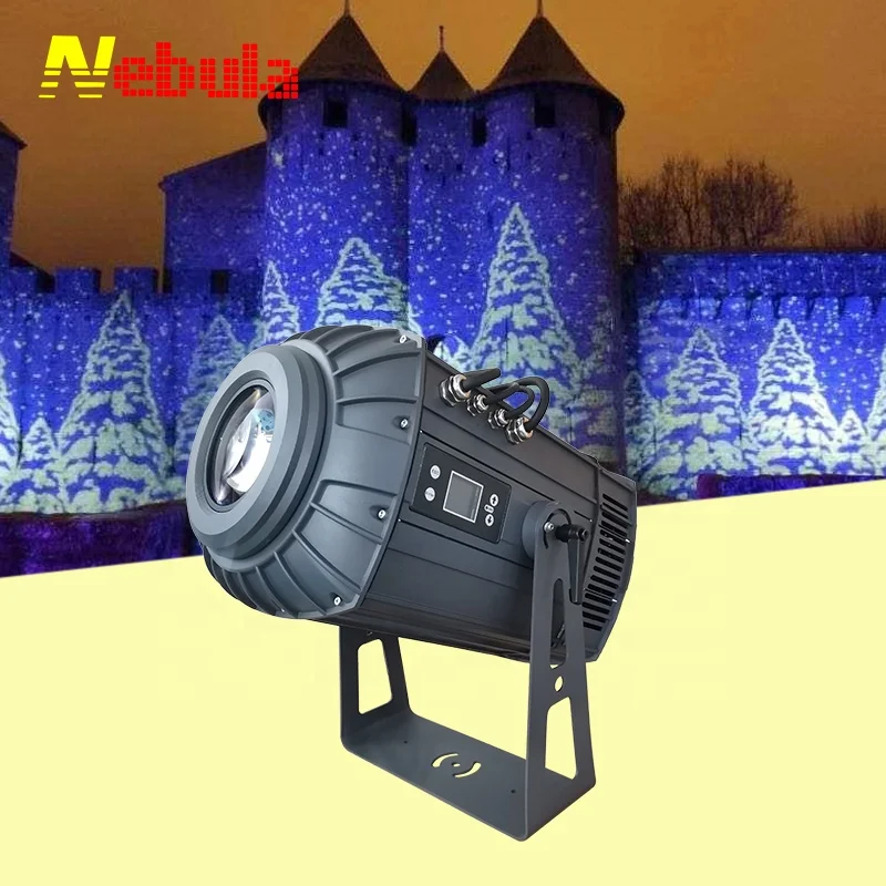 Nebula 300w Gobo Image Led Zoom Dmx Blue Water Wave Ripple Flow Effect Light Gobo logo Projector