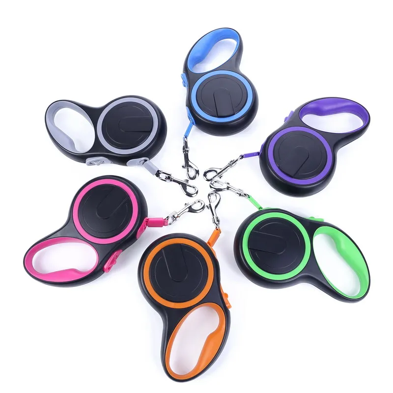 Поводок для больших собак прочный автоматический выдвижной поводок прогулок с питомцами 3 м 5