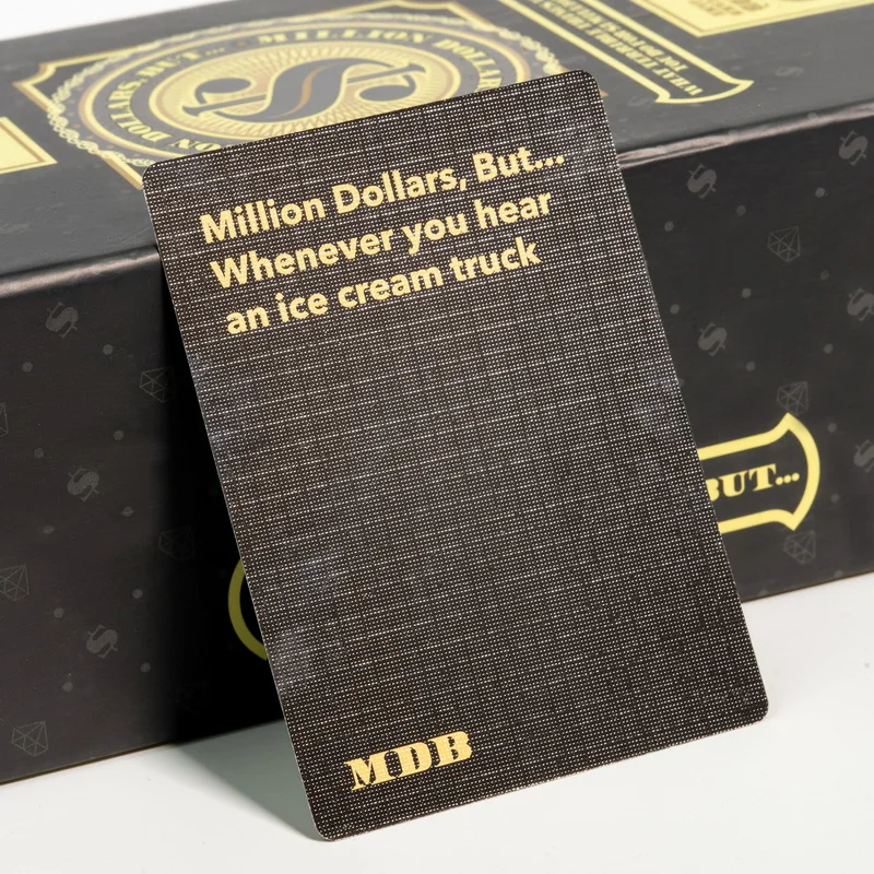 Hot Sale Custom Cheap Family Drinking Card Game Pack Children Kids  110 Cards Printing Memory Party Paper Card Game