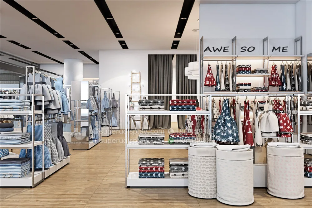 Custom Baby Clothing Shop Decoration Baby Store Interior Design