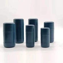 Top sales 30g PP/PCR Matte Black Deodorant Container Bottom Filling Deodorants Stick Twist Tube for Luxury Deodorant