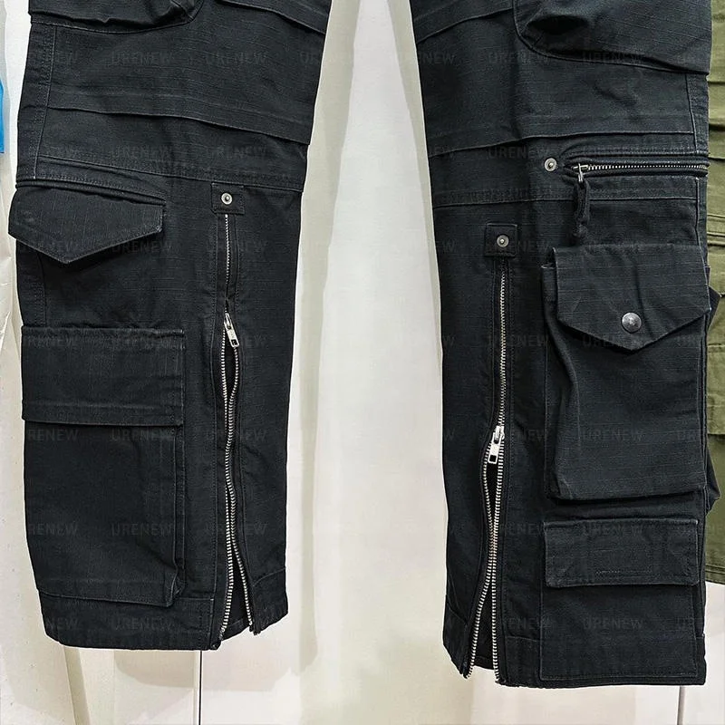Custom Logo Wholesale Fitness Jogging Stacked Work Blank Men Running Joggers Track Cargo Pants Sweatpants Men gallery 3
