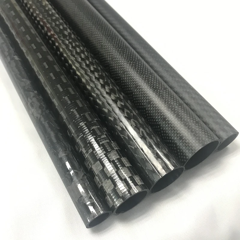 Twill Glossy Carbon Fiber Roll Wrapped Tube,3k Carbon Fiber Pipe Tube