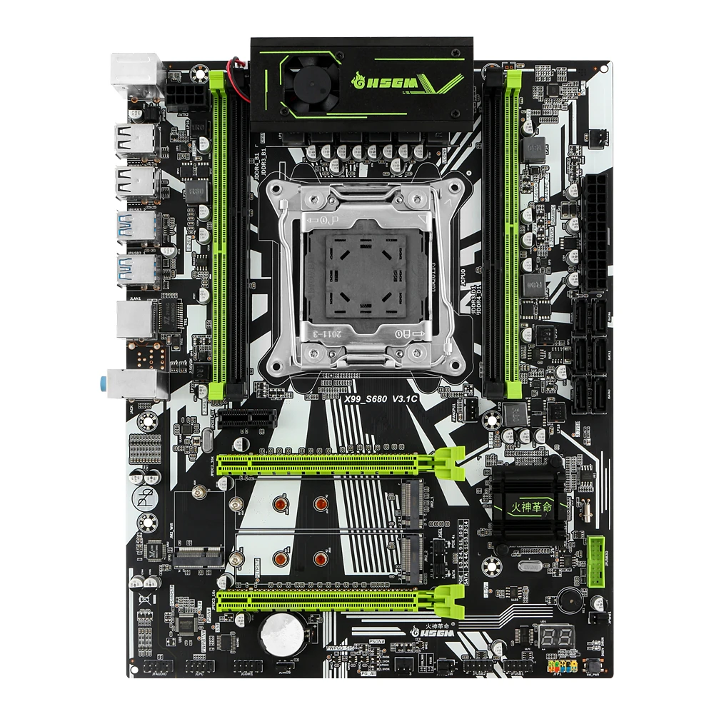 HSGM X99-S680 マザーボード 64GBメモリ対応 ハイエンド デュアル