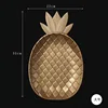 Assiette de fruits ananas doré grande
