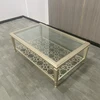 Light luxury silver steel glass-90cm