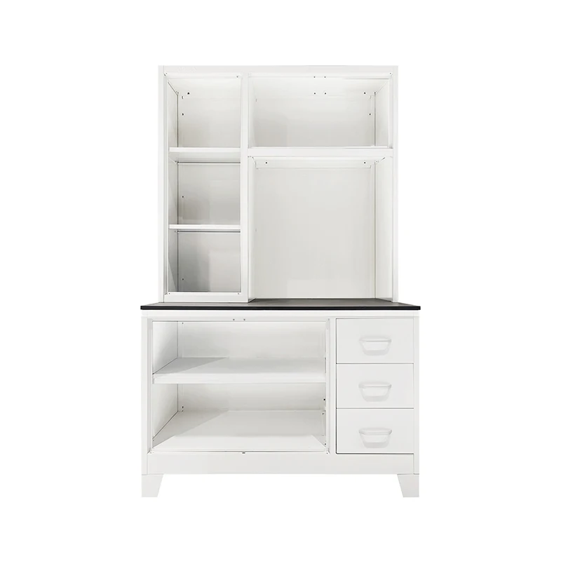 Modern Multifunctional Durable and Sturdy Steel Kitchen Cabinets with Large Capacity Cheap Custom Metal Kitchen Cupboard