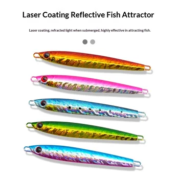 Full-Water-Column Slow-Rocking Metal Iron Plate Bait Jig Lure Laser Fish-Attracting Bionic Artificial Bait Snapper Fish Lure – Metal Jig – view 5
