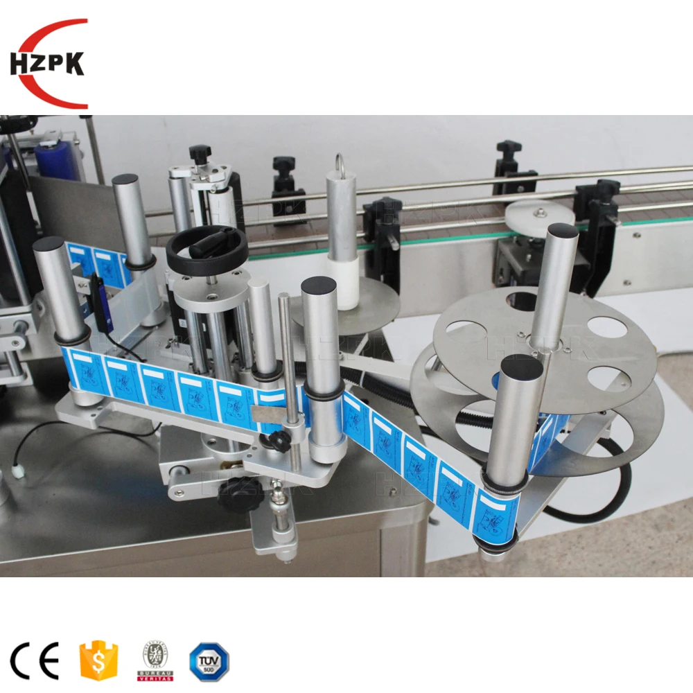 HZPK автоматическая электрическая машина для нанесения этикеток на круглые бутылки