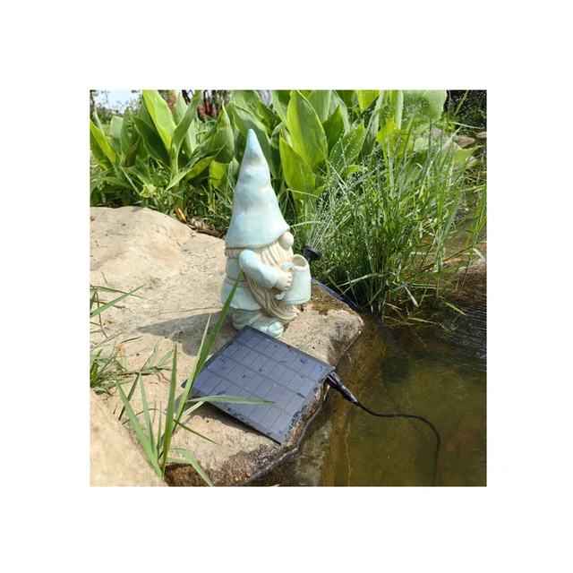 garden figurine antique Customized Statue Resin Garden Gnome Ornaments Figure Crafts solar water fountain