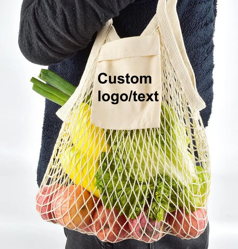 Eco-friendly Cotton Mesh Bags Ideal for Shopping Groceries