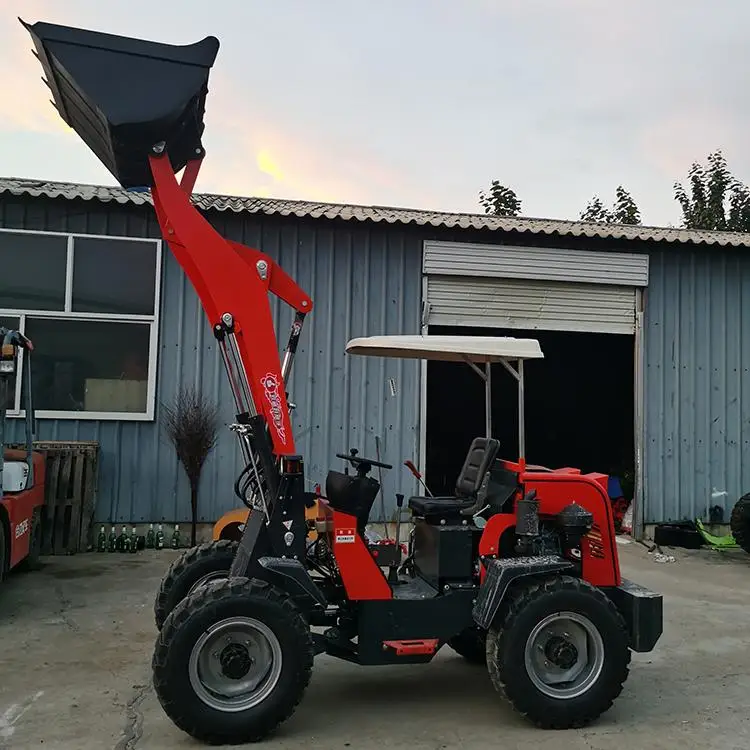 Small Mini Front Electric Skid Steer Wheel Loader Backhoe load Canada Tractor With Front Loader
