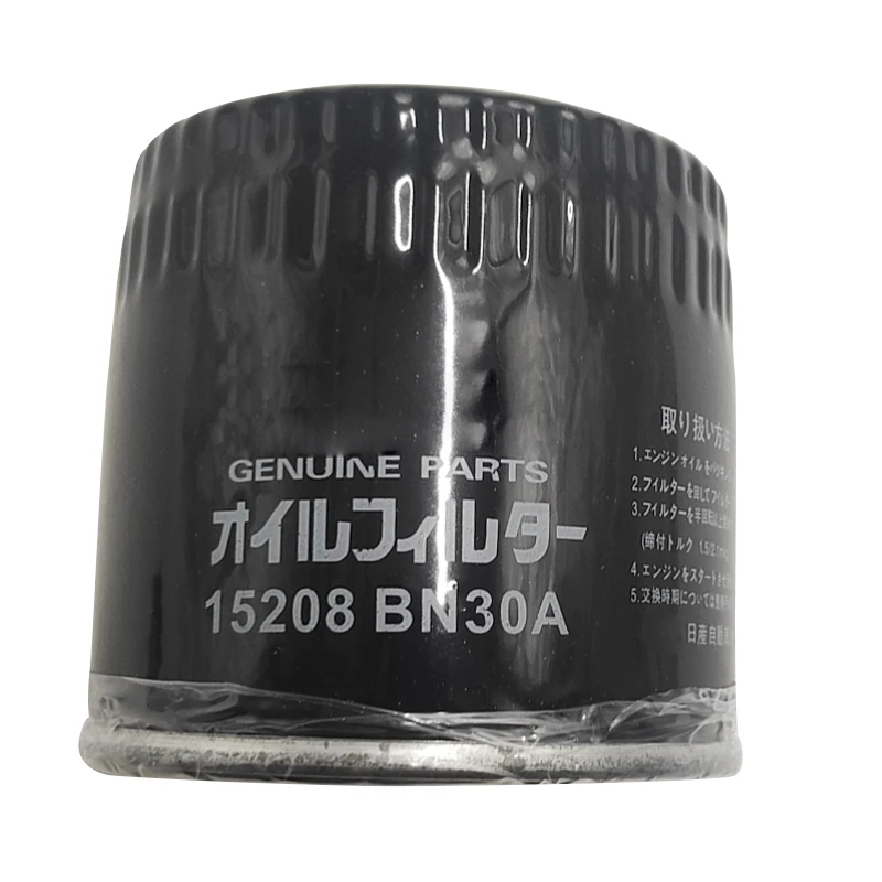 Japanese Car Oil Filter High Filtration Efficiency 15208bn30a For